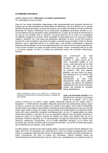 Grafitos históricos (21). Moreruela, un alzado arquitectónico Por José Miguel Lorenzo Arribas