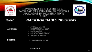 NACIONALIDADES INDÍGENAS DEL ECUADOR
