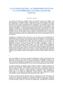 Arrighi, G. (1997) La globalizacion, la soberanía estatal y la interminable acumulación del capital