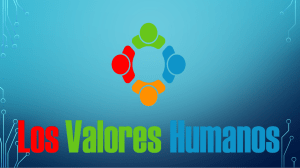 presentacion valores humanos