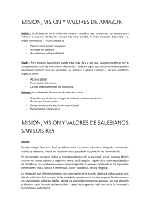 misión vision valores
