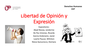 Exposicion Libertad de Expresion