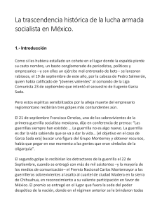 La trascendencia histórica de la lucha armada socialista en México