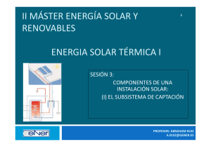 1.- ENERGIA SOLAR TÉRMICA I - SESIÓN 3