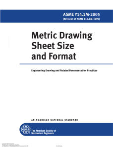 (Engineering Drawing and Related Documentation Practices) The American Society of Mechanical Engineers - ASME Y14.1M-2005 - Metric Drawing Sheet Size and Format (2005)