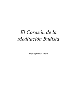El Corazón de la Meditación Budista. Nyanaponika Thera