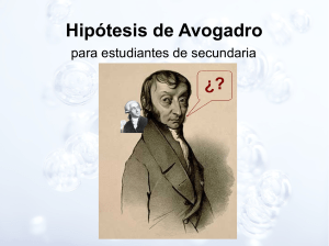 Hipótesis de Avogadro para estudiantes de secundaria