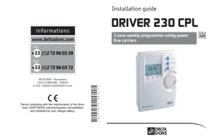 DRIVER 230 CPL install guide