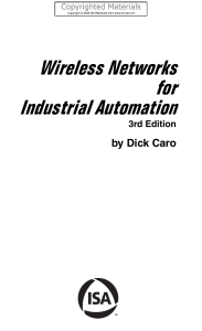 Caro, Dick - Wireless Networks for Industrial Automation-ISA (2008)