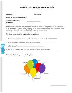 evaluacion disgnostico A1