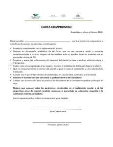Carta compromiso CONALEP