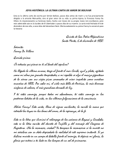 Carta de Bolivar