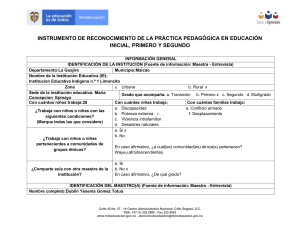 Formato 2 Anexo 6 Instrumento de reconocimiento de la praÃ¬ctica PedagoÃ¬gica