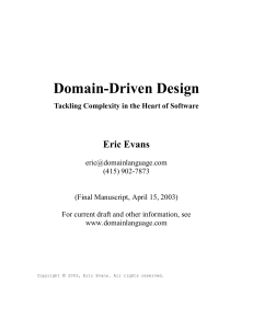 Domain-Driven Design  Tackling - Eric Evans 14