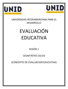 CONCEPTO DE EVALUACION EDUCATIVA