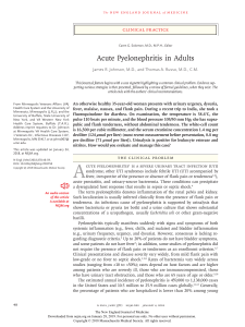 Acute phyelonefritis in adults NEJM