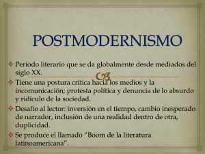 Postmodernismo y Literatura del Barroco