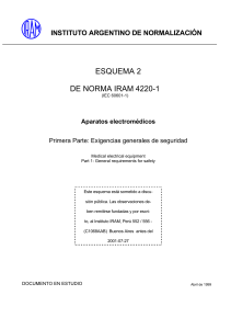IRAM 4220-1 Aparatos electromédicos. Exigencias generales de seguridad