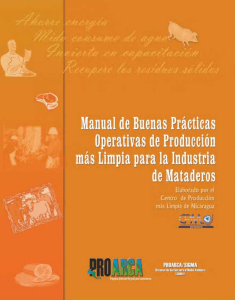Manual de Buenas Practicas Operativas de Produccion Mas Limpia para la Industria de Mataderos