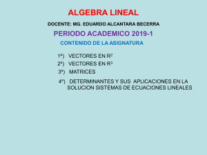 CLASE 1 ALGEBRA LINEAL