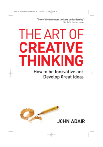 The Art of Creative Thinking - John Adair