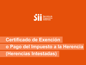 ayuda certificado herencias Gobierno de Chile