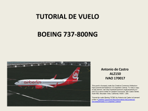 TUTORIAL DE VUELO BOEING 737-800NG Antonio de Castro