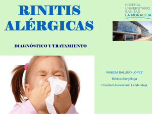 Diagnóstico y tratamiento de las rinitis alérgicas