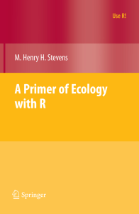 Stevens 2009 A Primer of Ecology with R 