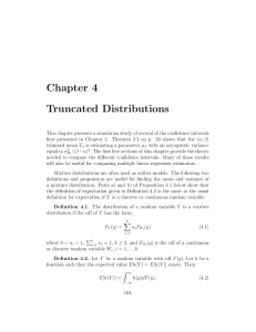 Truncated Distributions