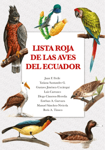 Lista Roja de Aves Ecuador