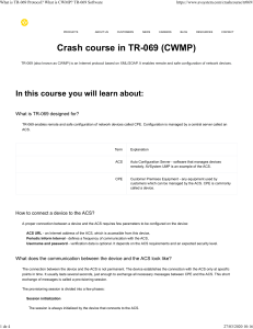 What is TR-069 Protocol? What is CWMP? TR-069 Software