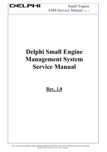 Delphi Small Engine Management System Service Manual