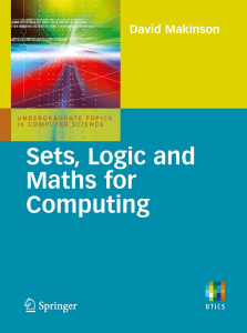 David Makinson (auth.) - Sets, logic and maths for computing 2008