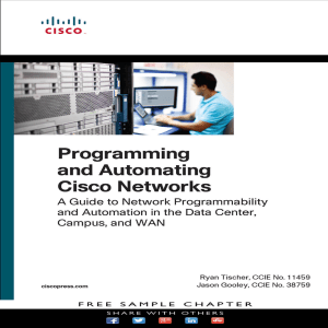 Programing and Automating Cisco Networks