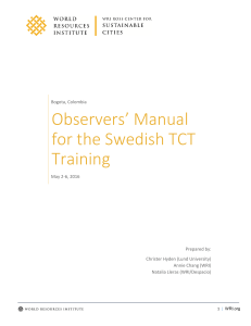 Swedish TCT observers manual