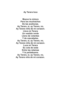 Letra de La Tarara