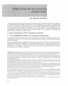 GORDILLO, Agustín - Derechos de incidencia colectiva