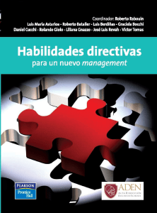 Habilidades directivas para un nuevo management