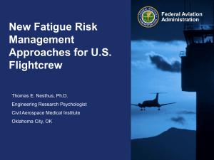 New Fatigue Risk Management Approaches