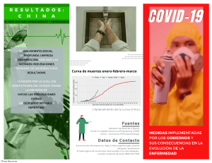 Folleto Tríptico  Pandemia del COVID-19