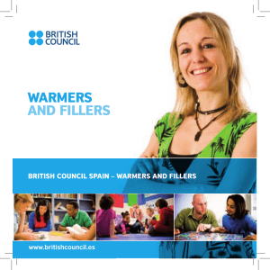 warmers and fillers booklet