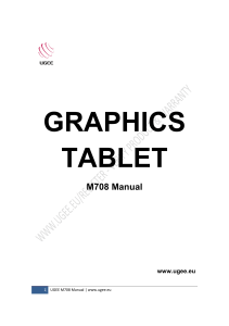 Graphics tablet Manual
