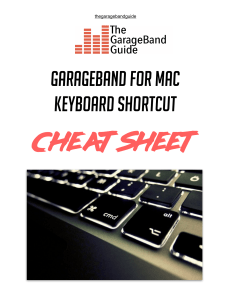garageband mac keyboard shortcuts