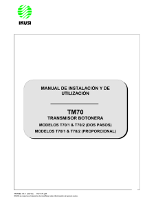 IKUSI Manual de Instalación y Utilización - T70 V4.1