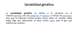 clase 2. Variabilidad genética
