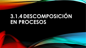 3.1.4 Descomposición en procesos