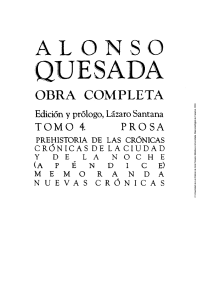Alonso Quesada, Crónicas de la ciudad y de la noche