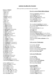 Vocabulario italiano básico
