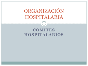 ORG. EN SALUD  COMITES HOSPITALARIOS